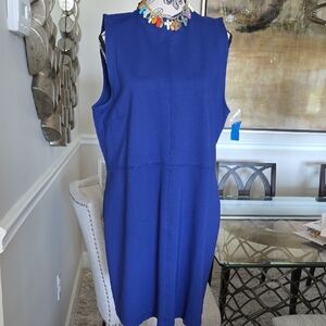 LOFT Royal Blue Midi Dress